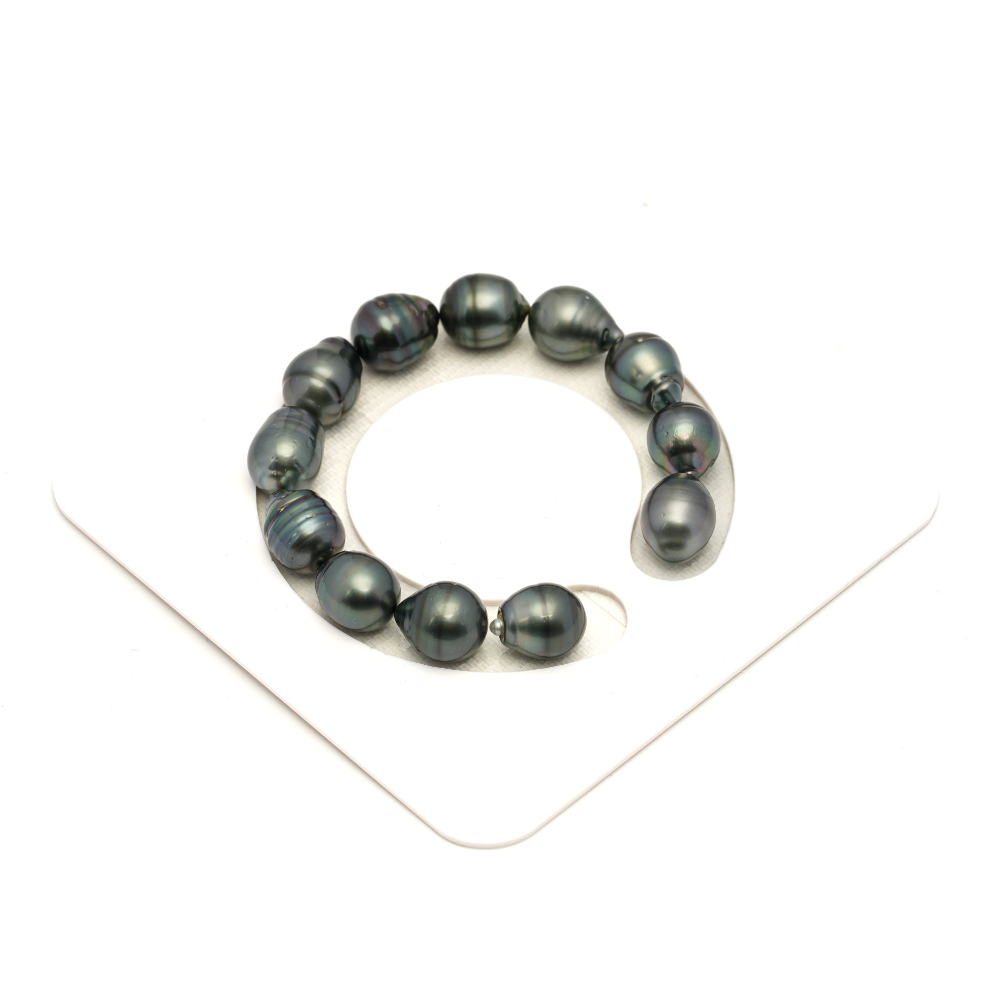 12pcs Mix 11-12mm - CL/SB AA/AAA Quality Tahitian Pearl Bracelet BR2459 LP1