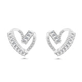 Earring Heartshape Quartz jewelry SHM1205