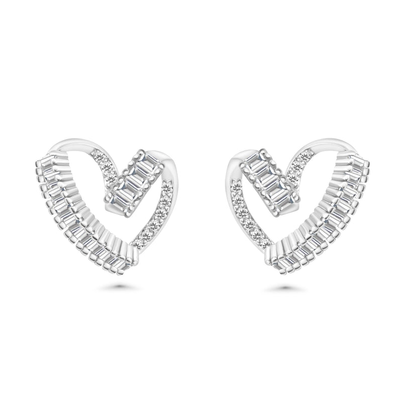 Earring Heartshape Quartz jewelry SHM1205