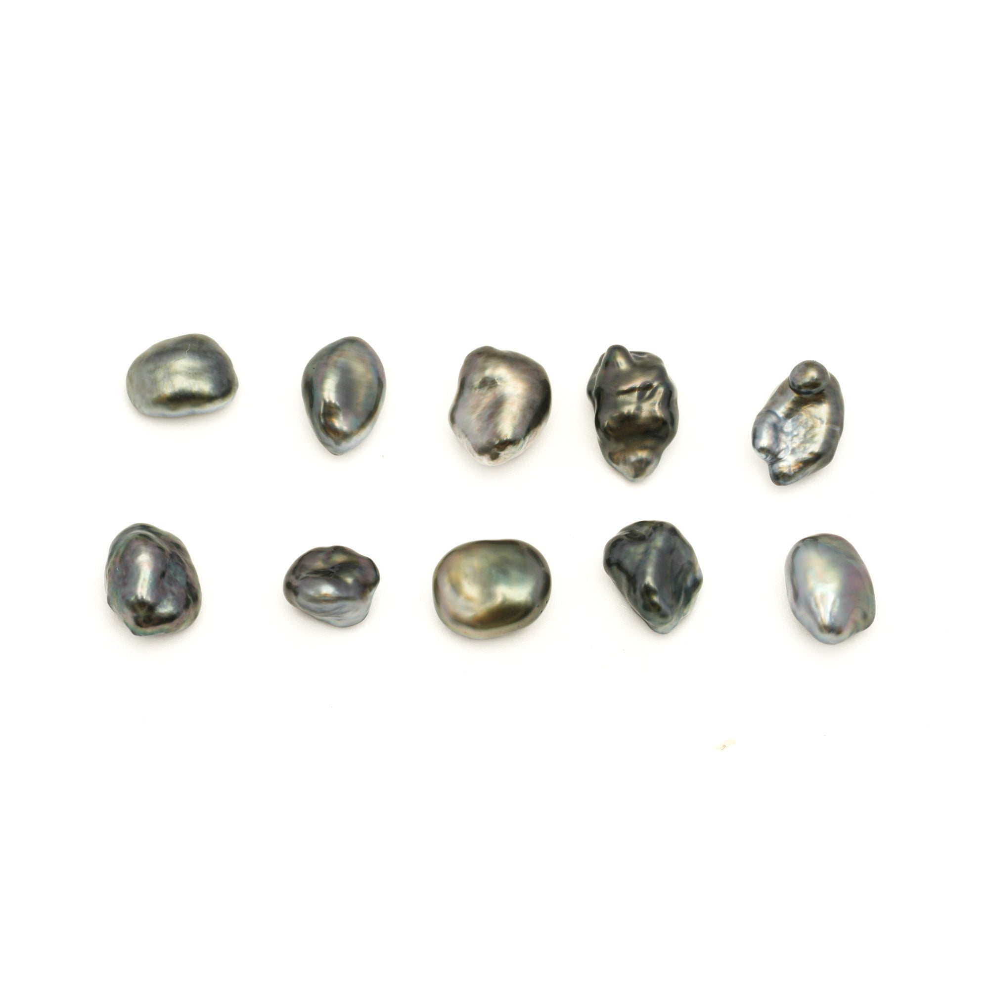 10pcs "High Luster" Mix 5-6mm - 3.9g KESHI AAA Quality Tahitian Pearl Keshi MP558 CM3