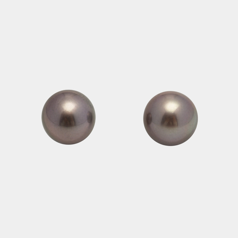 2pcs Cherry 11.2-11.3mm - RSR AAA/AA Quality Tahitian Pearl Pair ER1556 A101