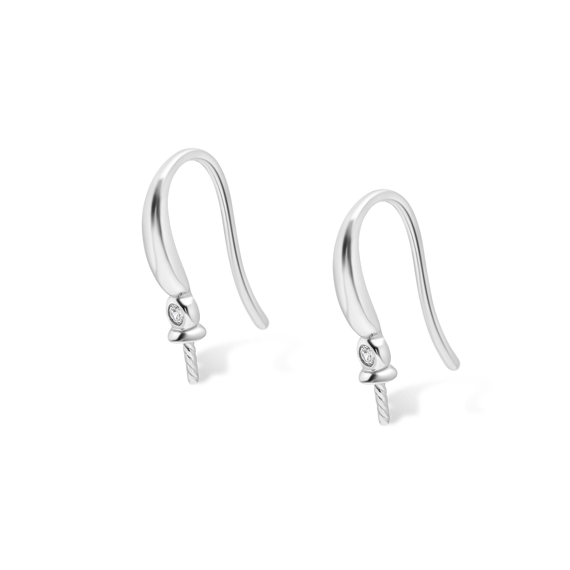 Dangle Earring Bails 925 Silver for Pearl SC324