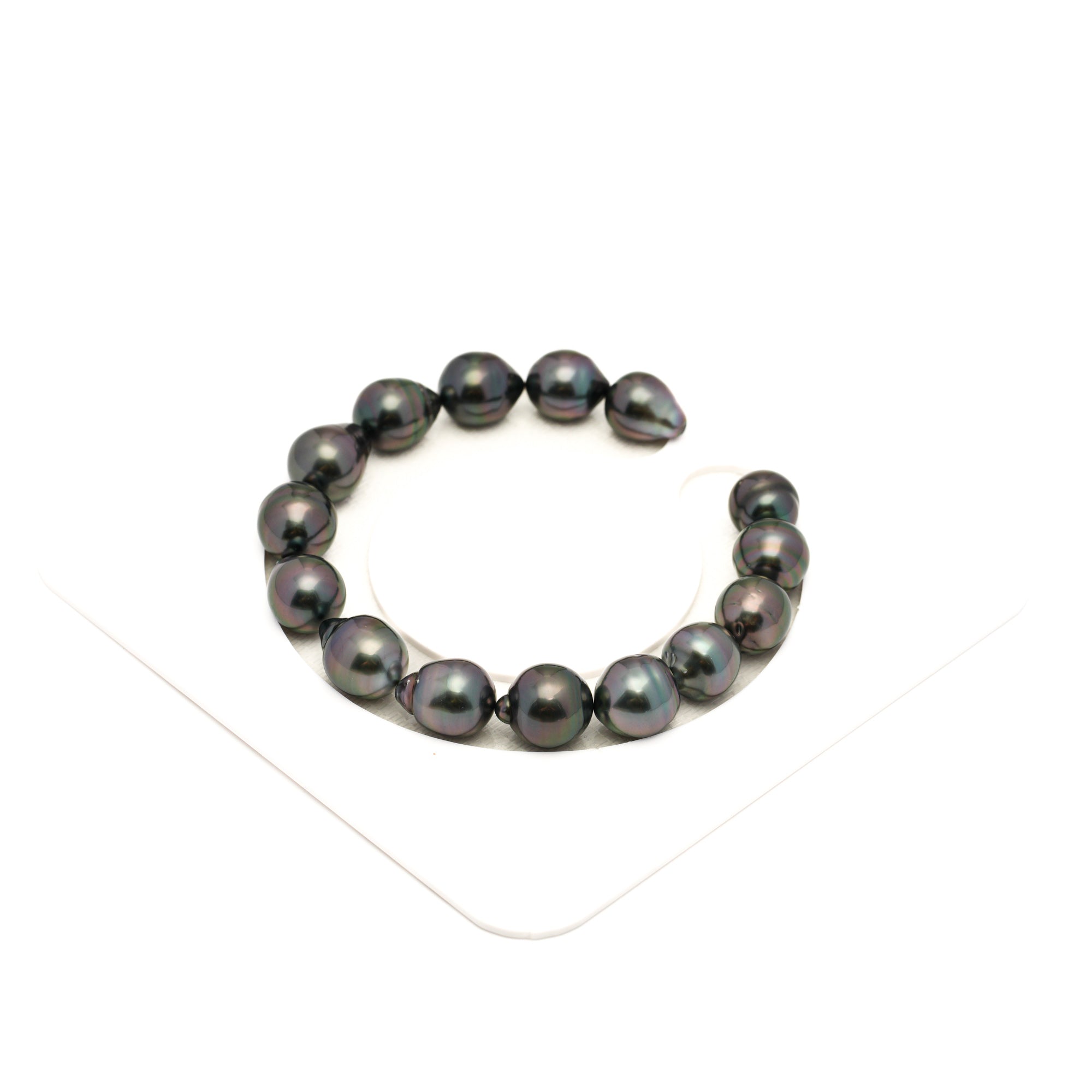15pcs Purple 9-11mm - SB AAA Quality Tahitian Pearl Bracelet BR2441 LP1