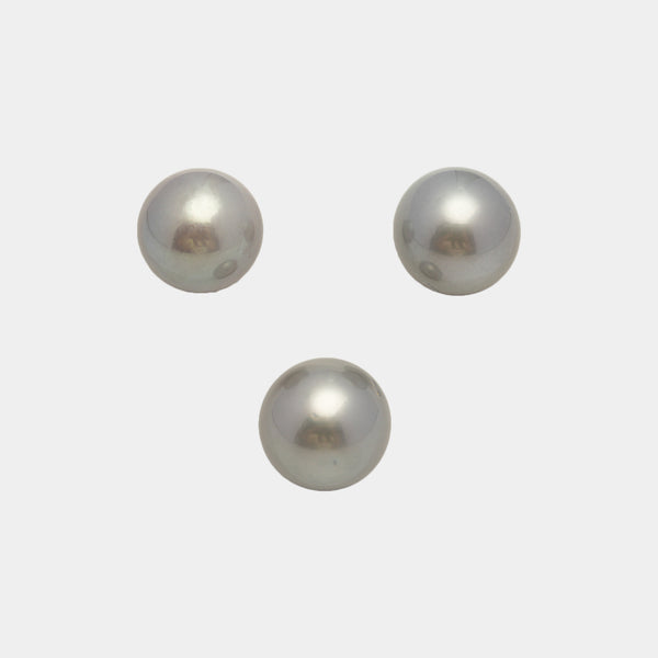 3pcs Light 12.3-12.9mm - SR AAA/AA Quality Tahitian Pearl Trio Set ER1560 A101