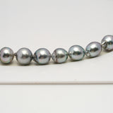 40pcs "High Luster" Silver Mix 8-10mm - CL/SB AAA/AA Quality Tahitian Pearl Necklace NL1596 HL2