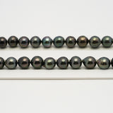 46pcs "High Luster" Dark Green 8-10mm - SB AAA/AA Quality Tahitian Pearl Necklace NL1639 HL3