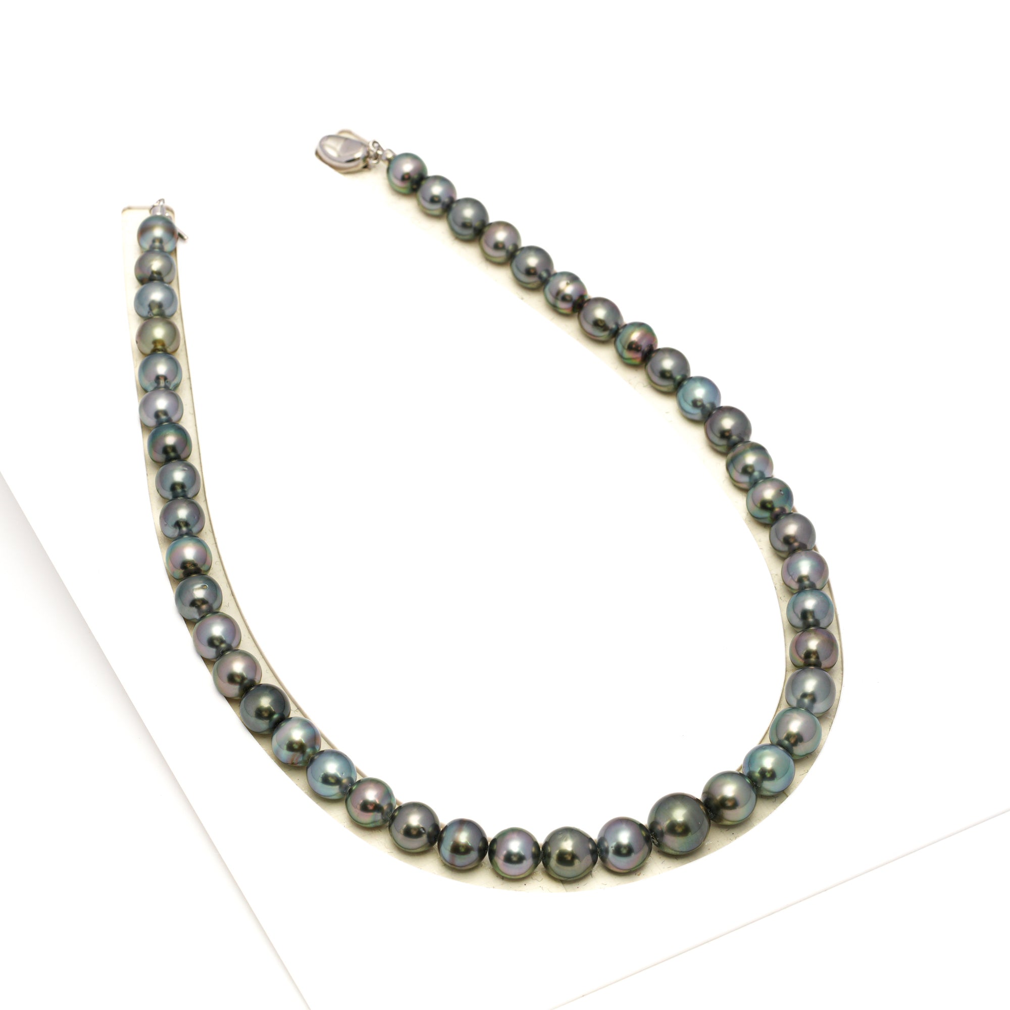 44pcs Multicolor 8-11mm - SR/NR AAA/AA Quality Tahitian Pearl Drilled Necklace NL1701 WF1