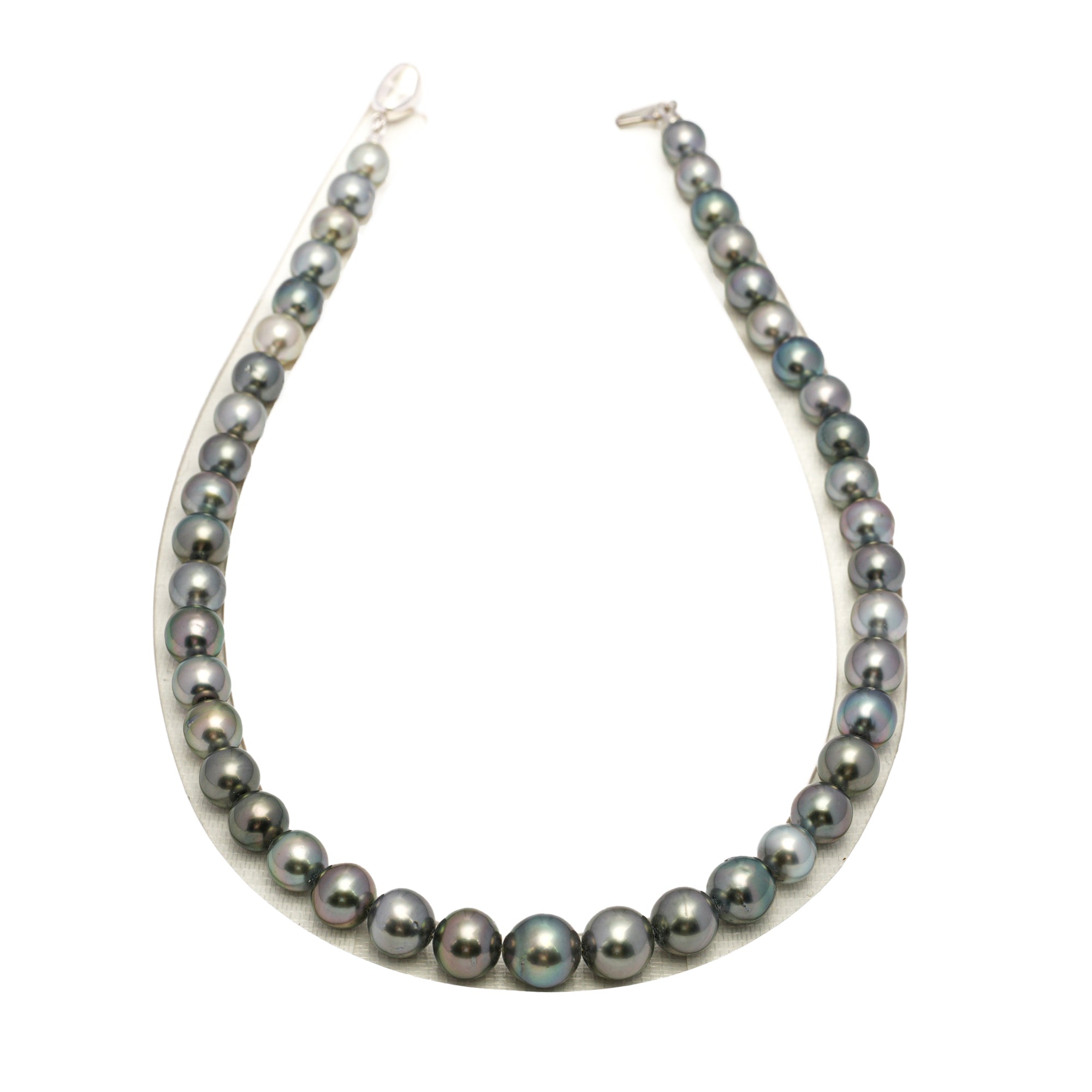 43pcs Mix 8-11mm - SR/NR AAA/AA Quality Tahitian Pearl Drilled Necklace NL1739 WF1