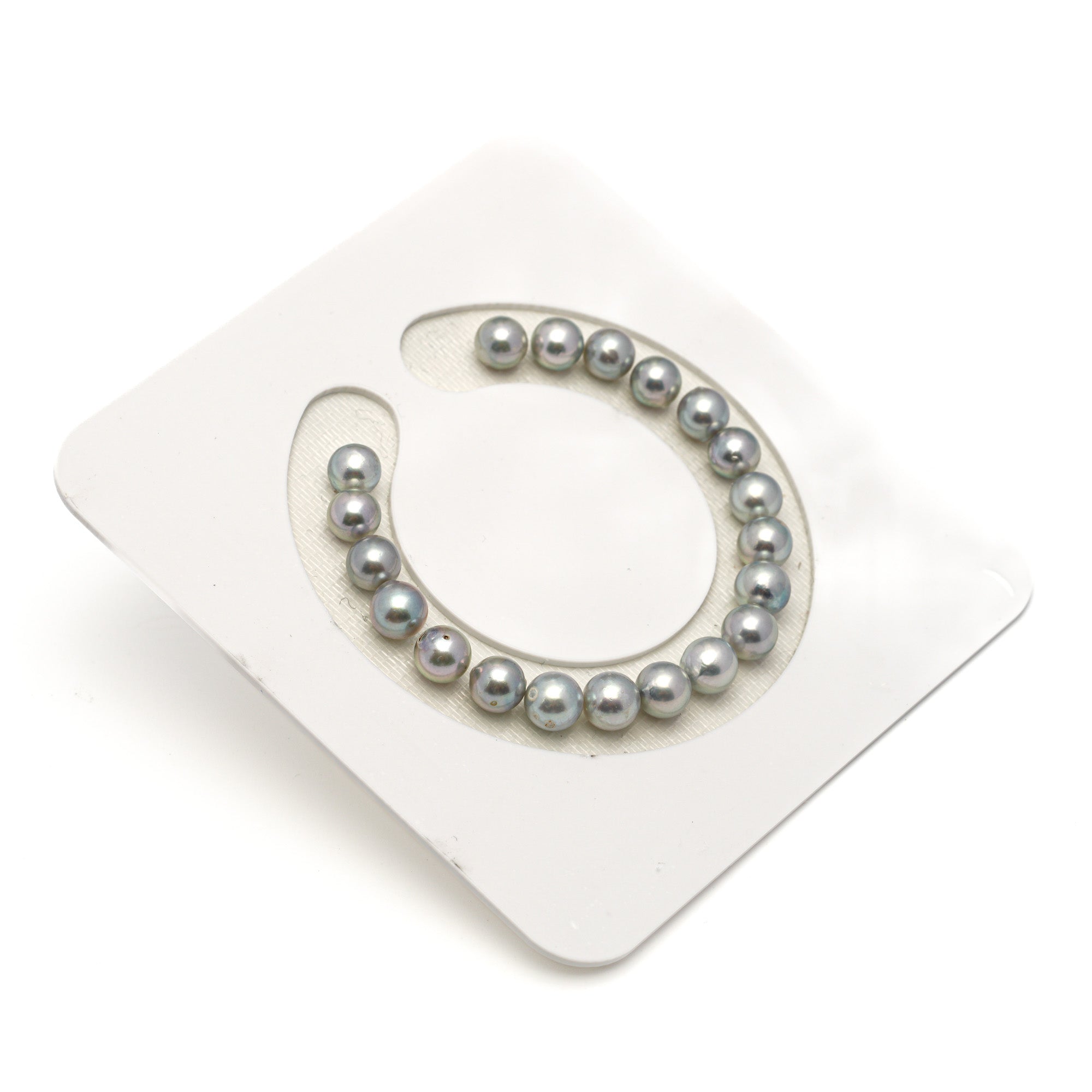 20pcs Akoya Pearl Silver Mix 7-7.4mm - SR/NR A/AA Quality Bracelet AKBR2421 CMA1