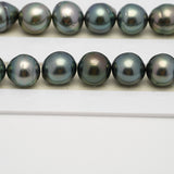 36pcs Light Green 11-12mm - SB AAA/AA Quality Tahitian Pearl Necklace NL1498 THMIX2