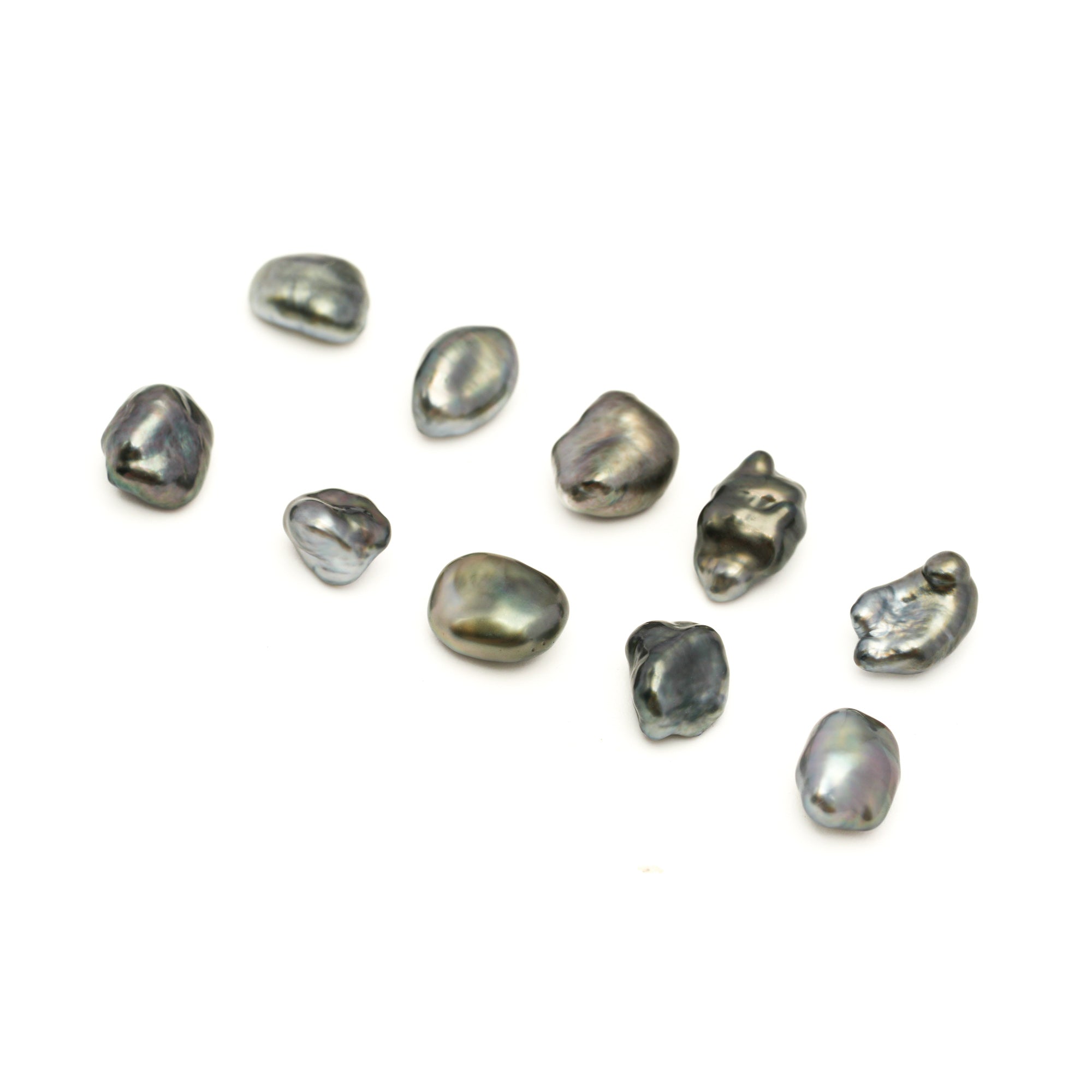 10pcs "High Luster" Mix 5-6mm - 3.9g KESHI AAA Quality Tahitian Pearl Keshi MP558 CM3