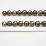 43pcs Green Mix 8-10mm - CL/SB AA/AAA Quality Tahitian Pearl Necklace NL1510 THMIX2.6