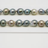 40pcs Multicolor 8-10mm - SB AAA Quality Tahitian Pearl Necklace NL1526