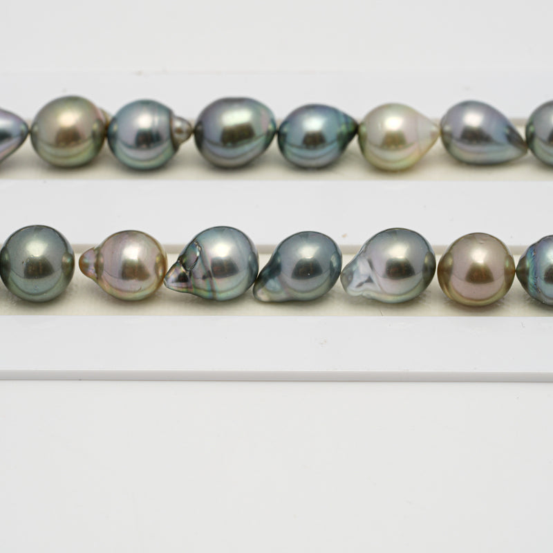 40pcs Multicolor 8-10mm - SB AAA Quality Tahitian Pearl Necklace NL1526