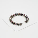 19pcs Cherry 8-10mm - SB AAA/AA Quality Tahitian Pearl Bracelet BR2093 OR8