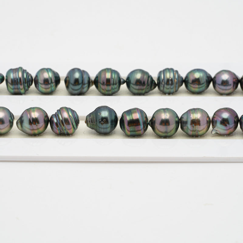 45pcs Mix Green 8-9mm - CL AAA/AA Quality Tahitian Pearl Necklace NL1400 OR7