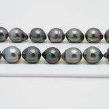 37pcs Multicolor 9-10mm - SB AAA/AA Quality Tahitian Pearl Necklace NL1408 OR7