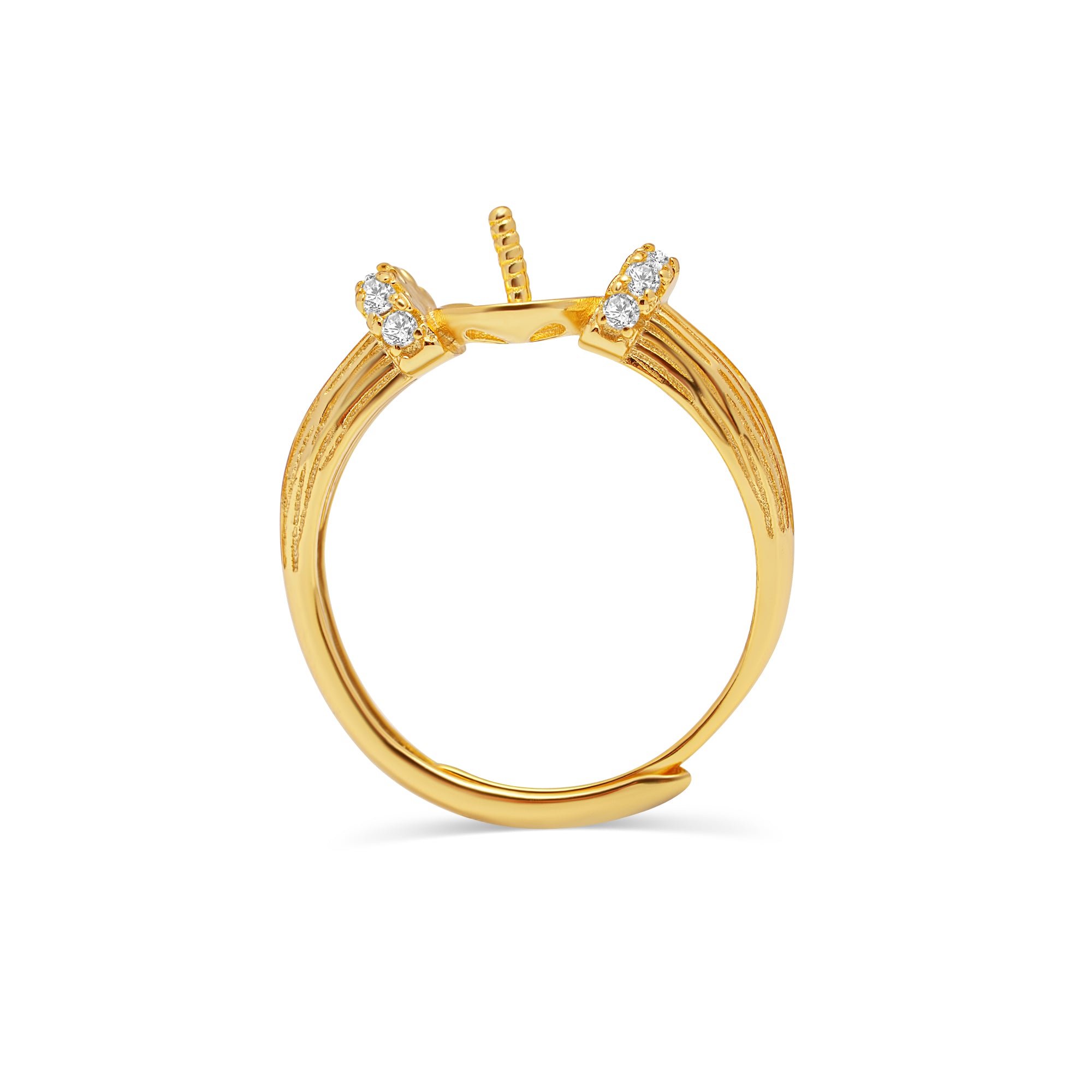 Adjustable Ring 925 Silver for pearl SC524G