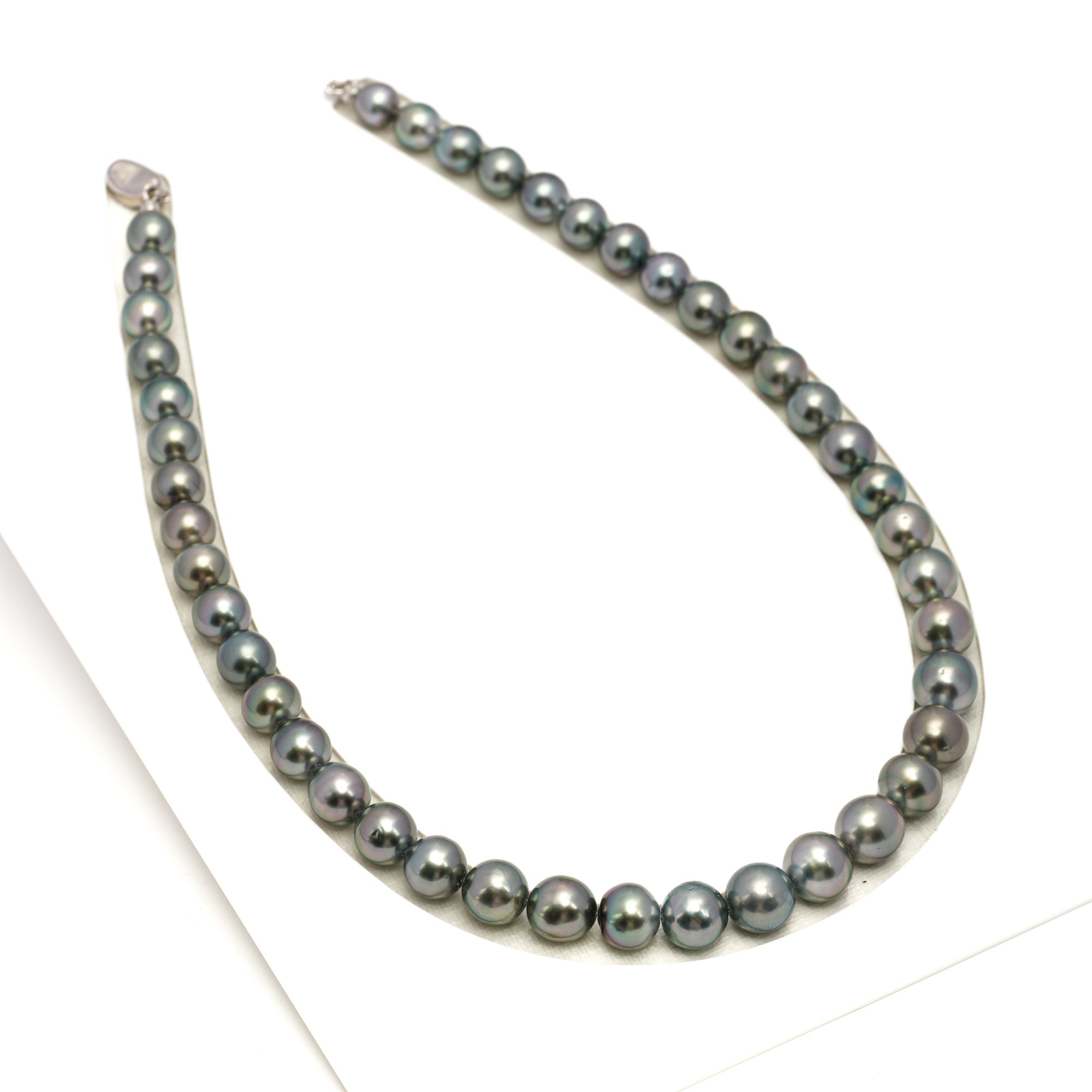 43pcs Multicolor 8-11mm - SB AAA/AA Quality Tahitian Pearl Drilled Necklace NL1736 WF1