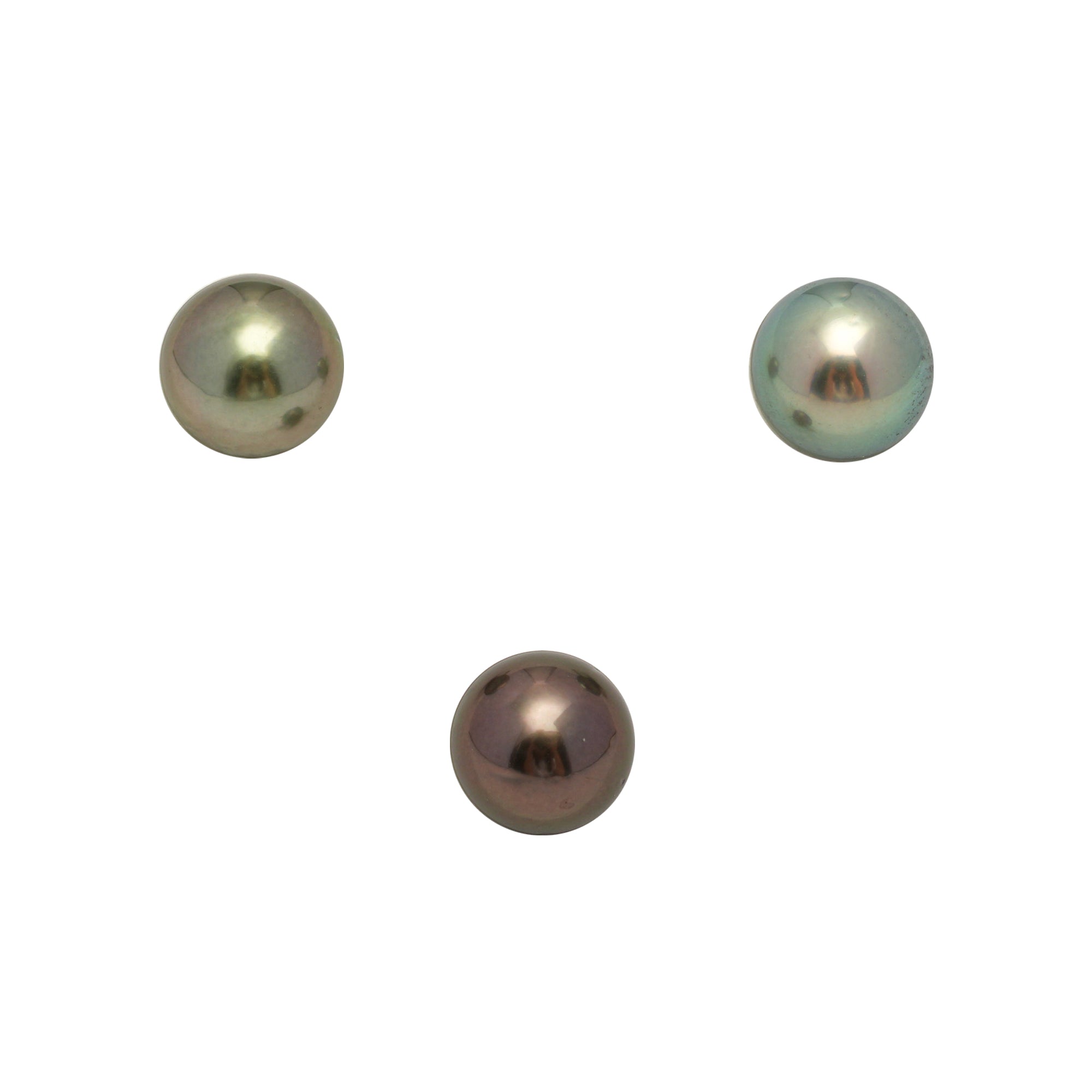 3pcs Multicolor 8.9-9mm - RSR AAA/AA Quality Tahitian Pearl Trio Set ER1831 OR13