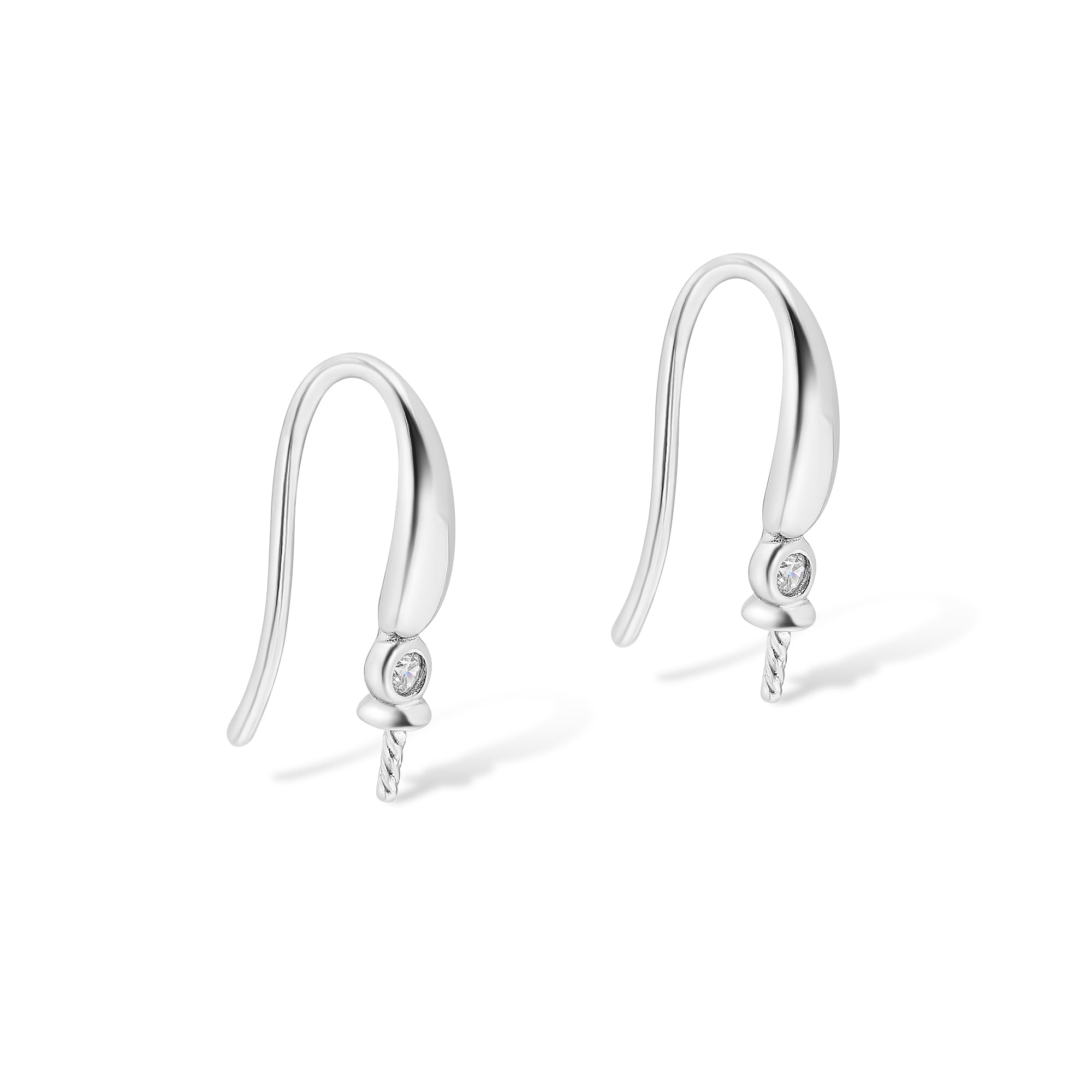 Dangle Earring Bails 925 Silver for Pearl SC324
