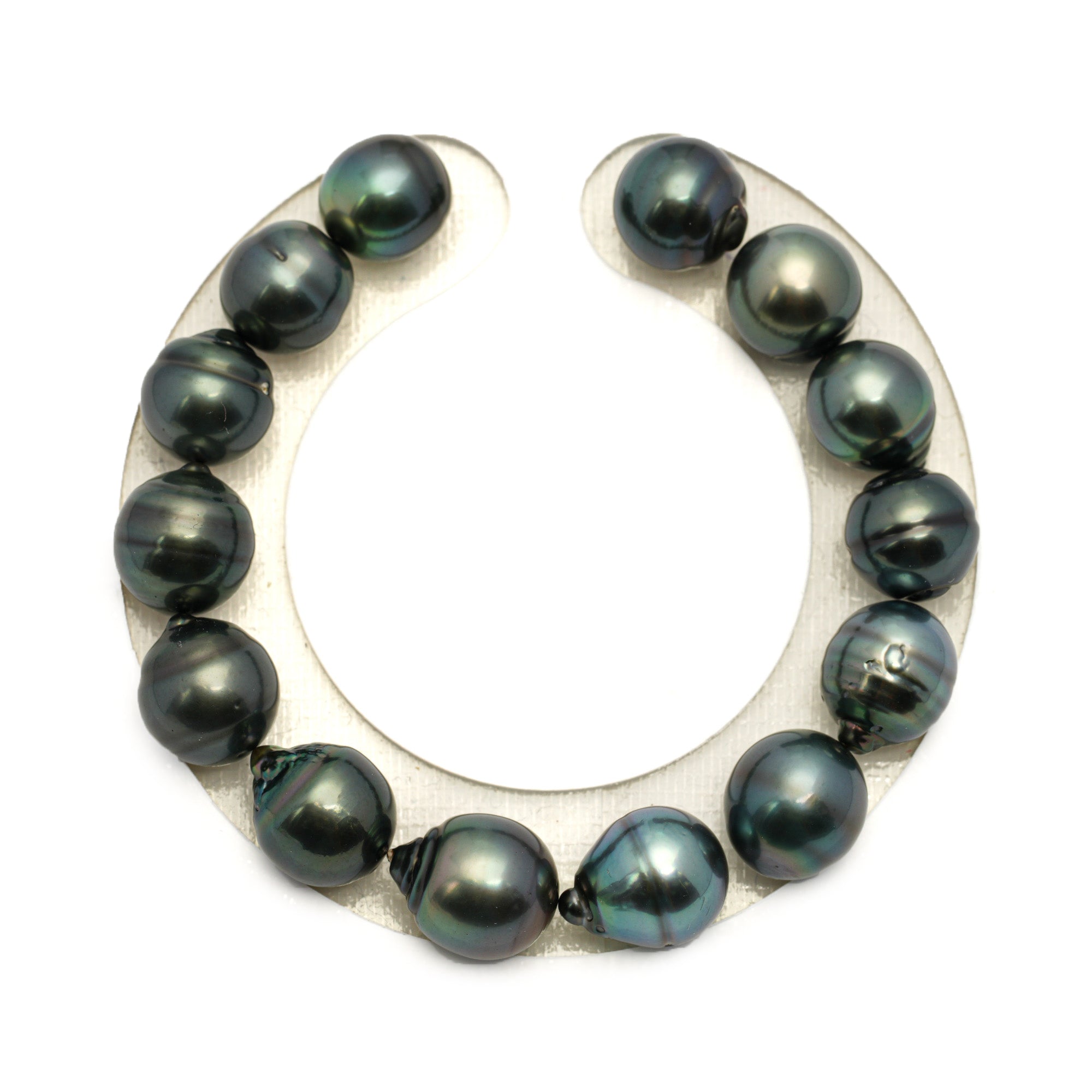 14pcs Mix 10-11mm - CL/SB AAA/AA Quality Tahitian Pearl Bracelet BR2460 LP1