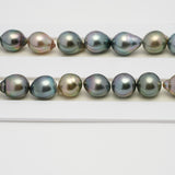 40pcs Multicolor 8-10mm - SB AAA Quality Tahitian Pearl Necklace NL1526