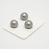 3pcs Light 12.3-12.9mm - SR AAA/AA Quality Tahitian Pearl Trio Set ER1560 A101