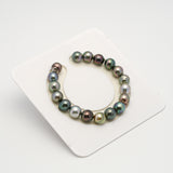 18pcs "High Luster" Multicolor 9-10mm - SB/NR AAA/AA Quality Tahitian Pearl Bracelet BR2186 HL3