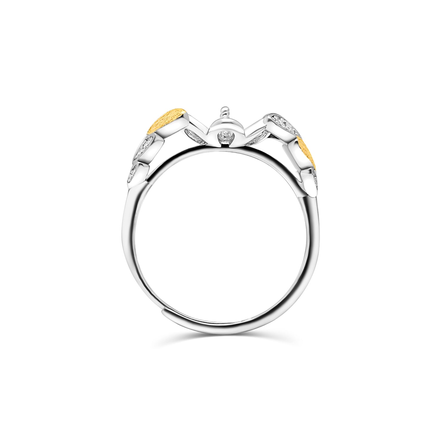 Adjustable Ring 925 Silver for pearl SC434