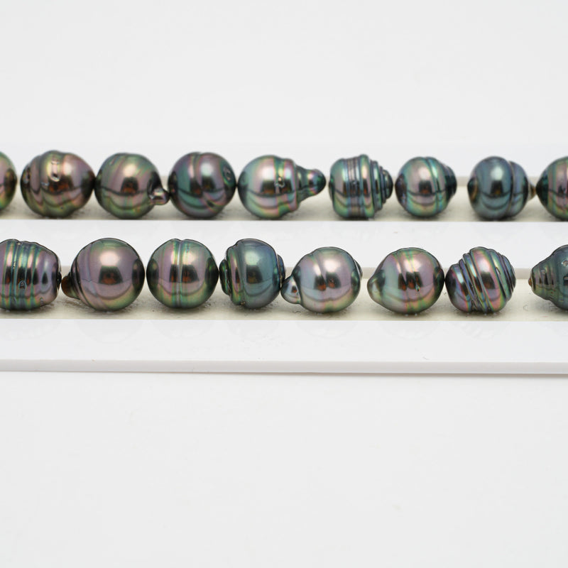 45pcs Mix Green 8-9mm - CL AAA/AA Quality Tahitian Pearl Necklace NL1400 OR7