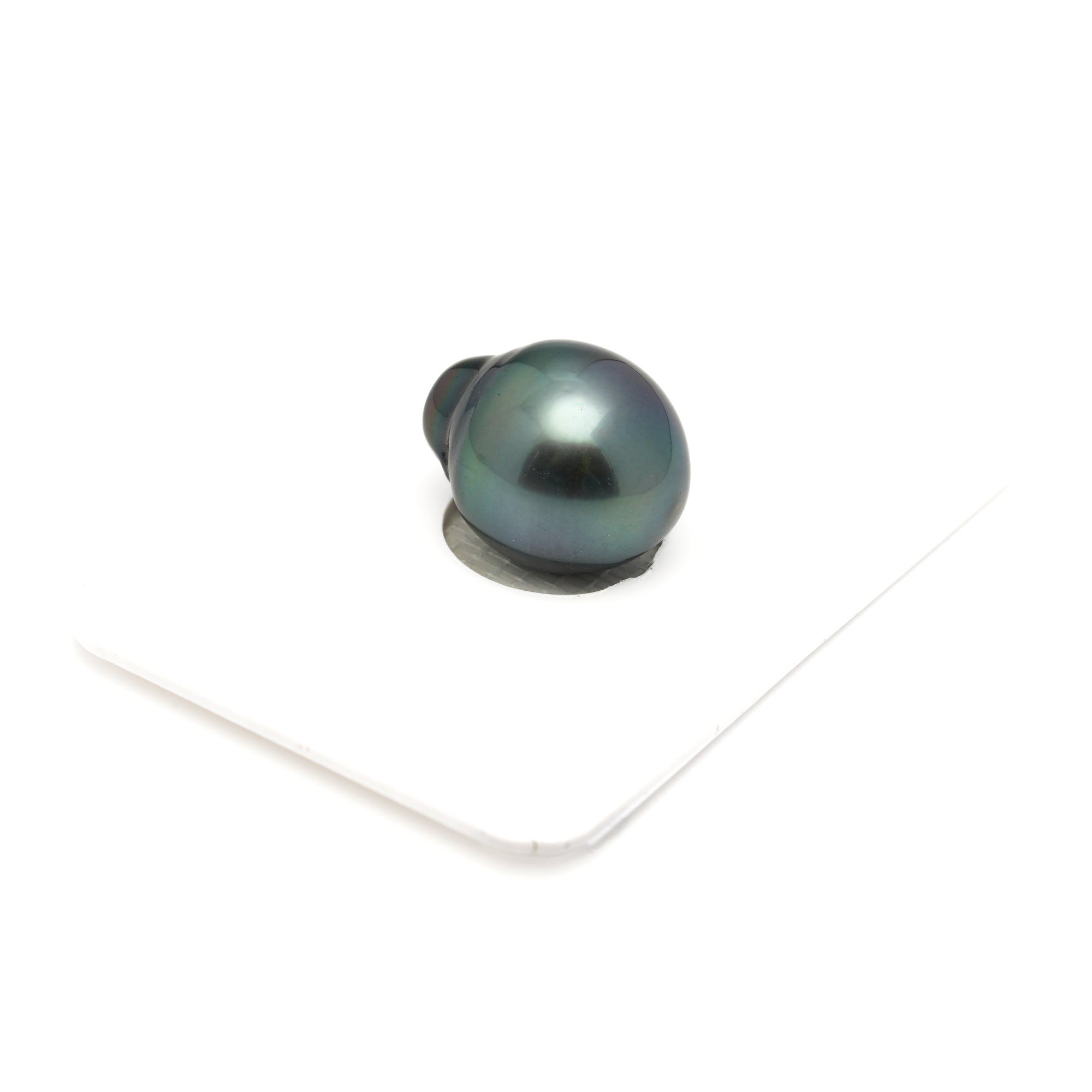 1pcs "High Luster" Blue Green 12.7mm - SB AAA Quality Tahitian Pearl Single LP2413 LP1