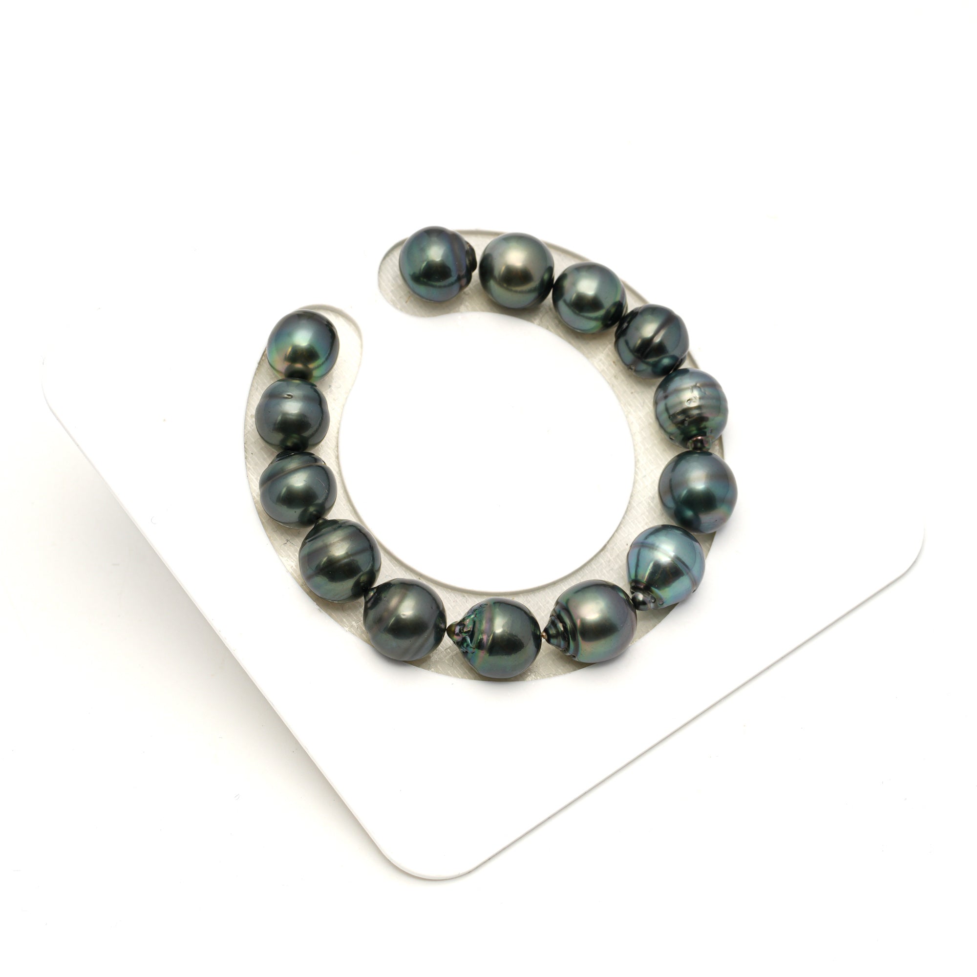 14pcs Mix 10-11mm - CL/SB AAA/AA Quality Tahitian Pearl Bracelet BR2460 LP1
