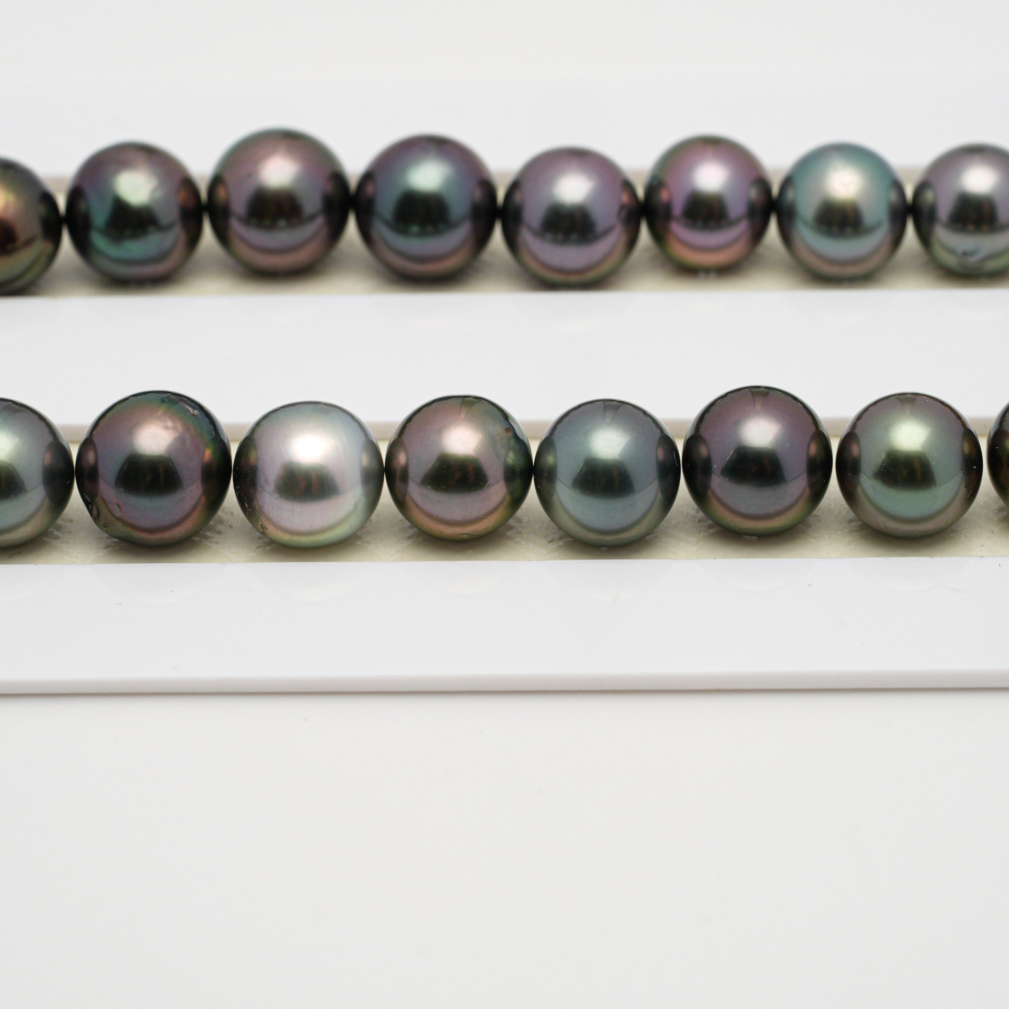 47pcs "High Luster" Multicolor 8-11mm - SR/NR AAA Quality Tahitian Pearl Necklace NL1523 OR6