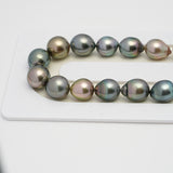 40pcs Multicolor 8-10mm - SB AAA Quality Tahitian Pearl Necklace NL1526