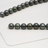 37pcs Dark 11-13mm - SR/NR AA/A Quality Tahitian Pearl Necklace NL1626 THMIX3