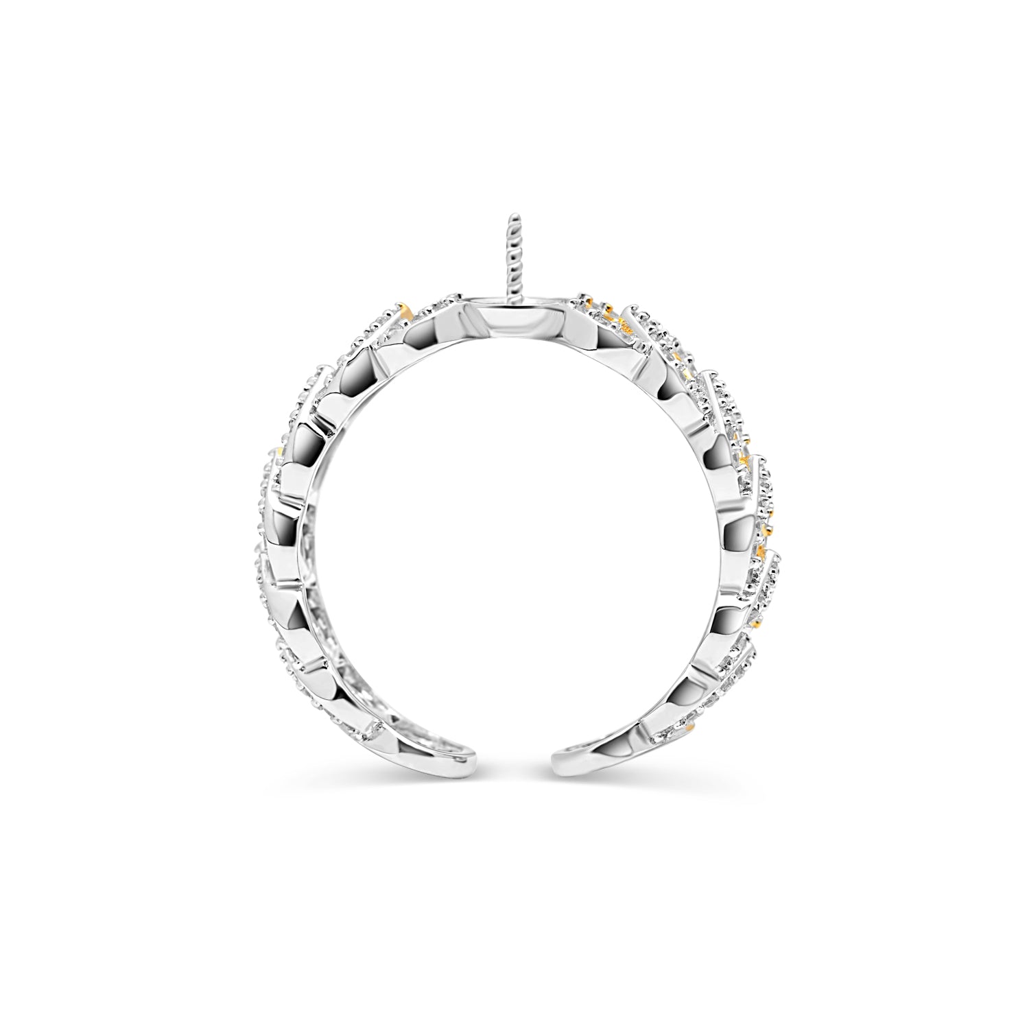 Adjustable Ring 925 Silver for pearl SC369