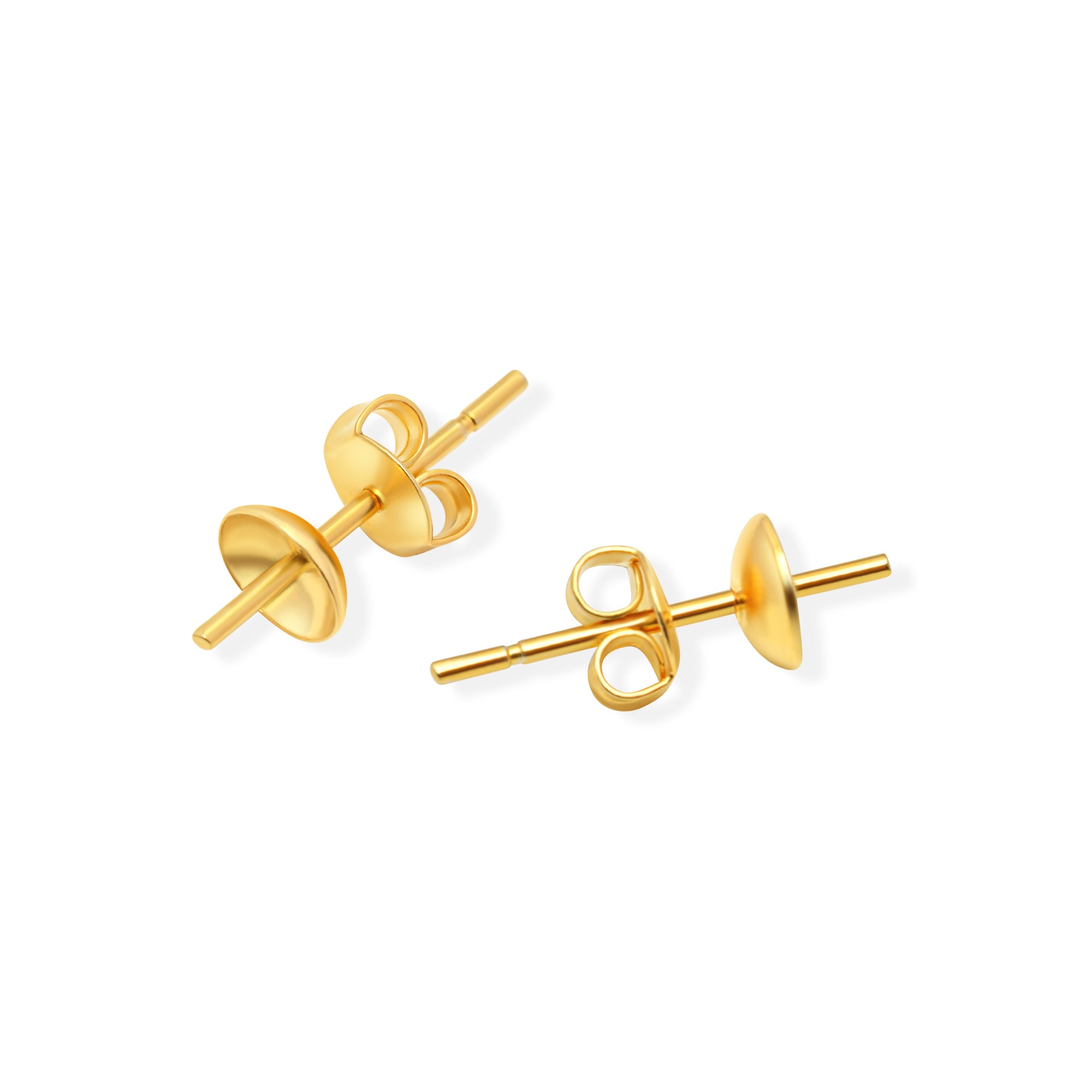 Studs Earring Bails 925 Silver for Pearl SC26