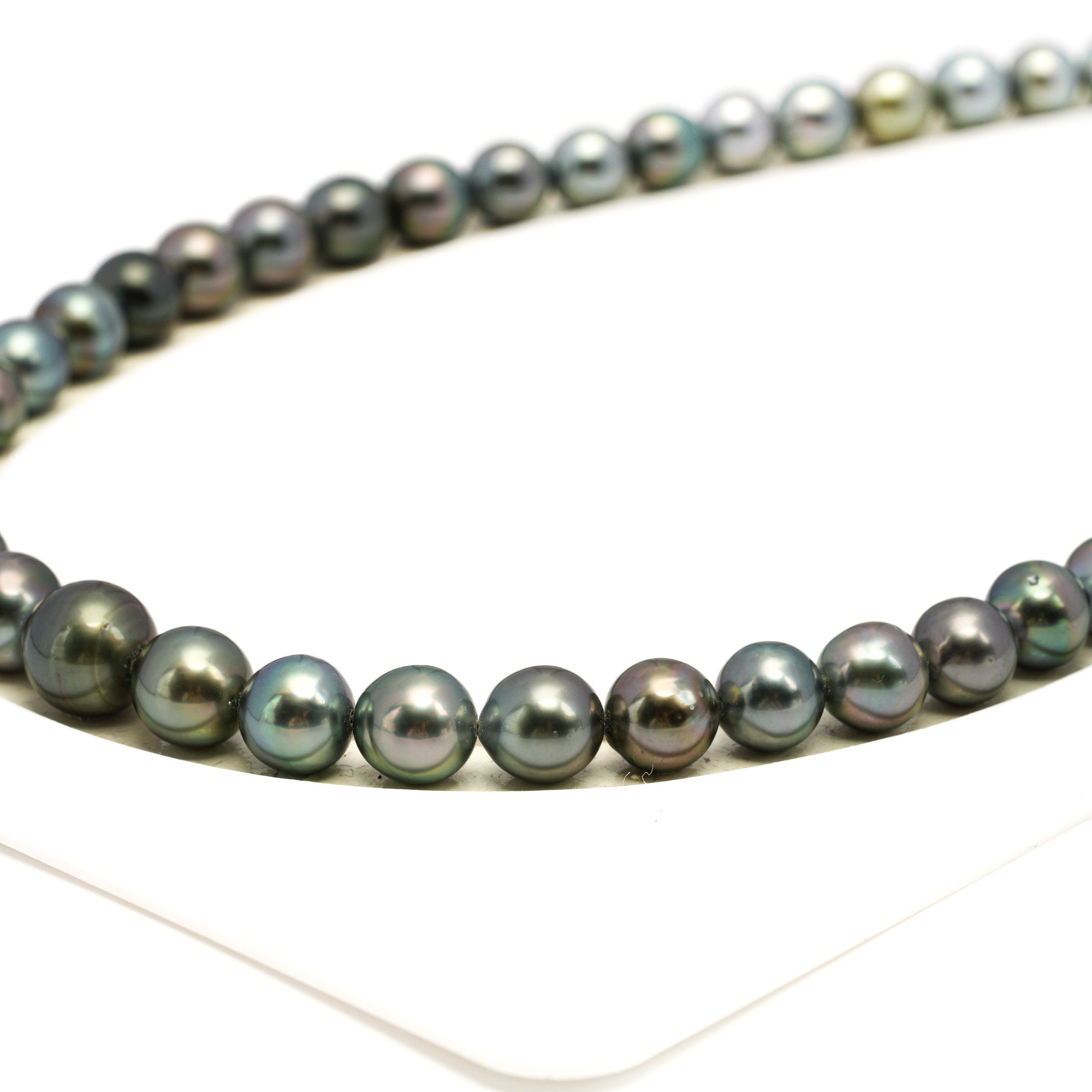 44pcs Multicolor 8-11mm - SR/NR AAA/AA Quality Tahitian Pearl Drilled Necklace NL1701 WF1