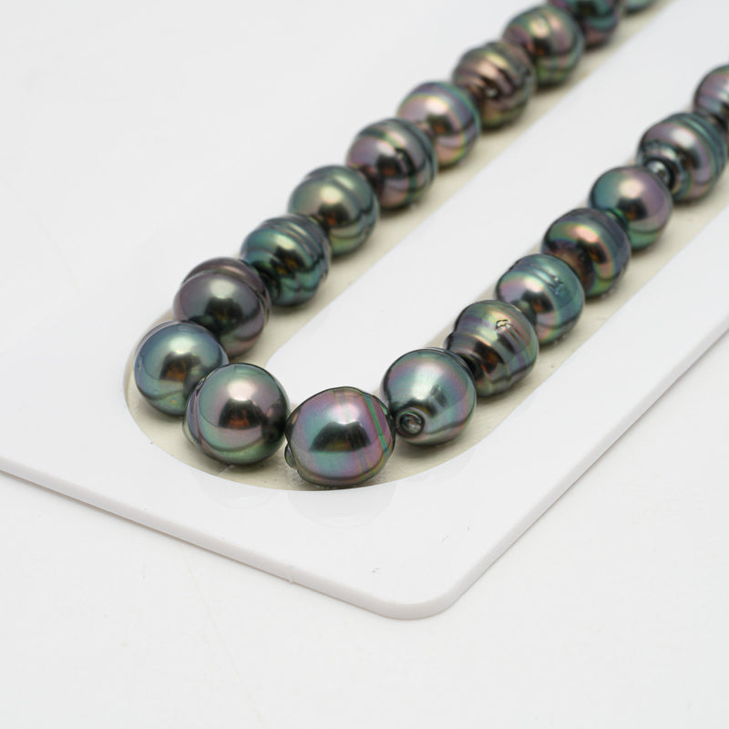 45pcs Mix Green 8-9mm - CL AAA/AA Quality Tahitian Pearl Necklace NL1400 OR7