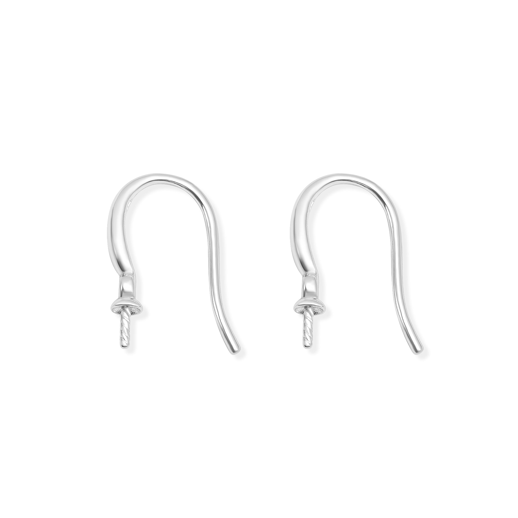 Dangle Earring Bails 925 Silver for Pearl SC324