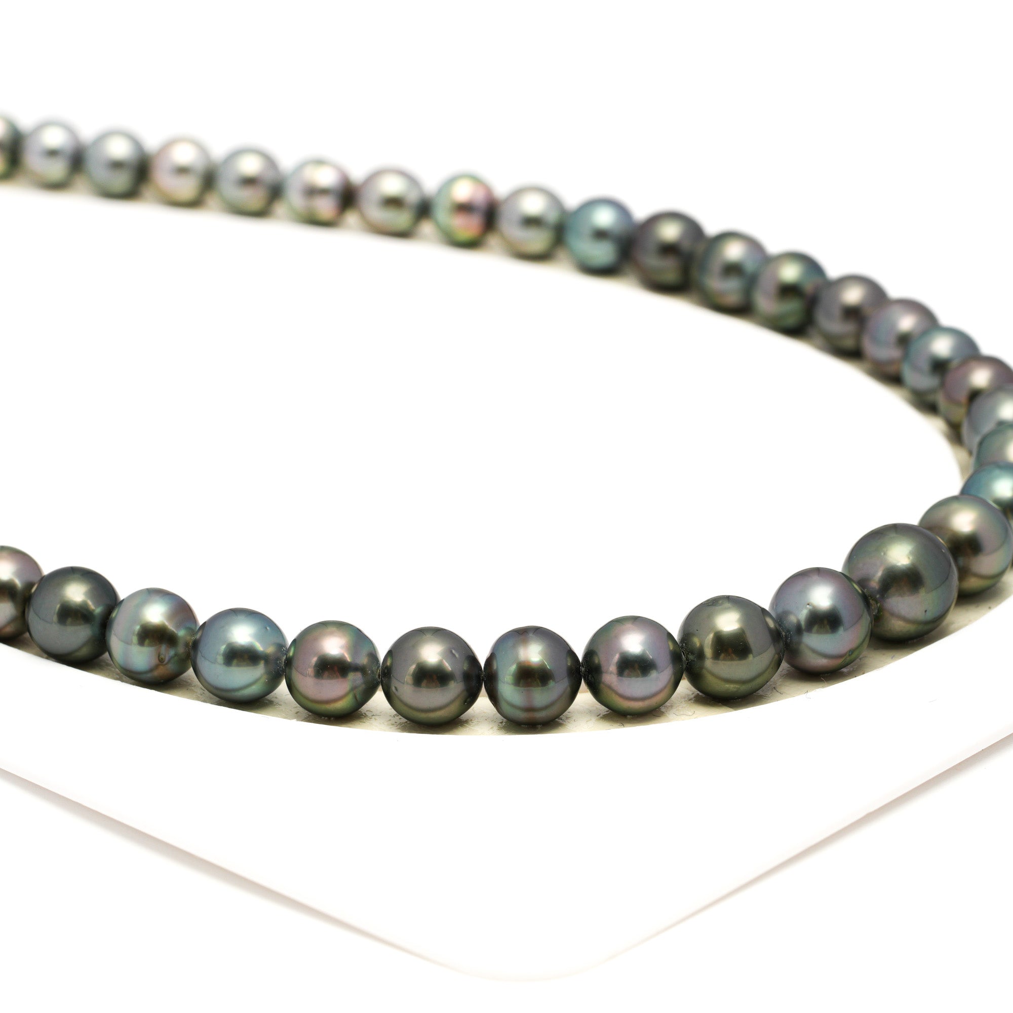 44pcs Multicolor 8-11mm - SR/NR AAA/AA Quality Tahitian Pearl Drilled Necklace NL1701 WF1