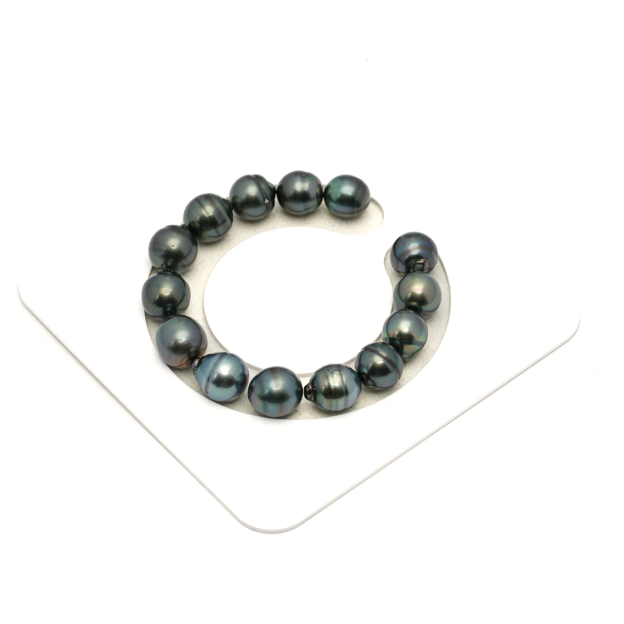 14pcs Mix 10-11mm - CL/SB AAA/AA Quality Tahitian Pearl Bracelet BR2460 LP1