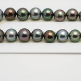 47pcs "High Luster" Multicolor 8-11mm - SR/NR AAA Quality Tahitian Pearl Necklace NL1523 OR6