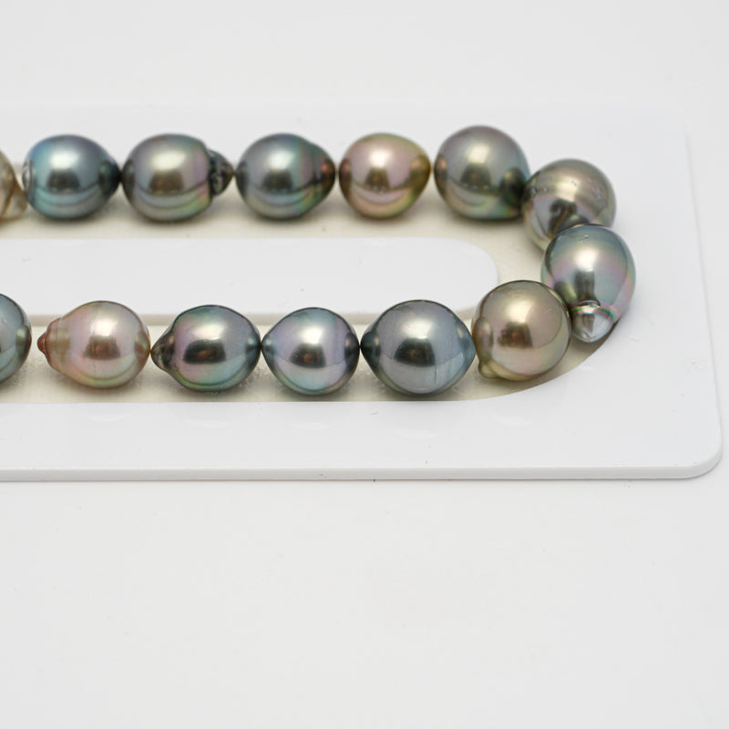 40pcs Multicolor 8-10mm - SB AAA Quality Tahitian Pearl Necklace NL1526