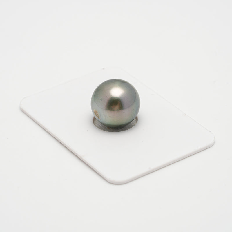 1pcs "High Luster" Green 13.7mm - RSR AAA/AA Quality Tahitian Pearl Single LP1940 A101