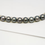 51pcs Green 8-10mm - SR/NR AA/A Quality Tahitian Pearl Drilled Necklace NL1577 CMP4