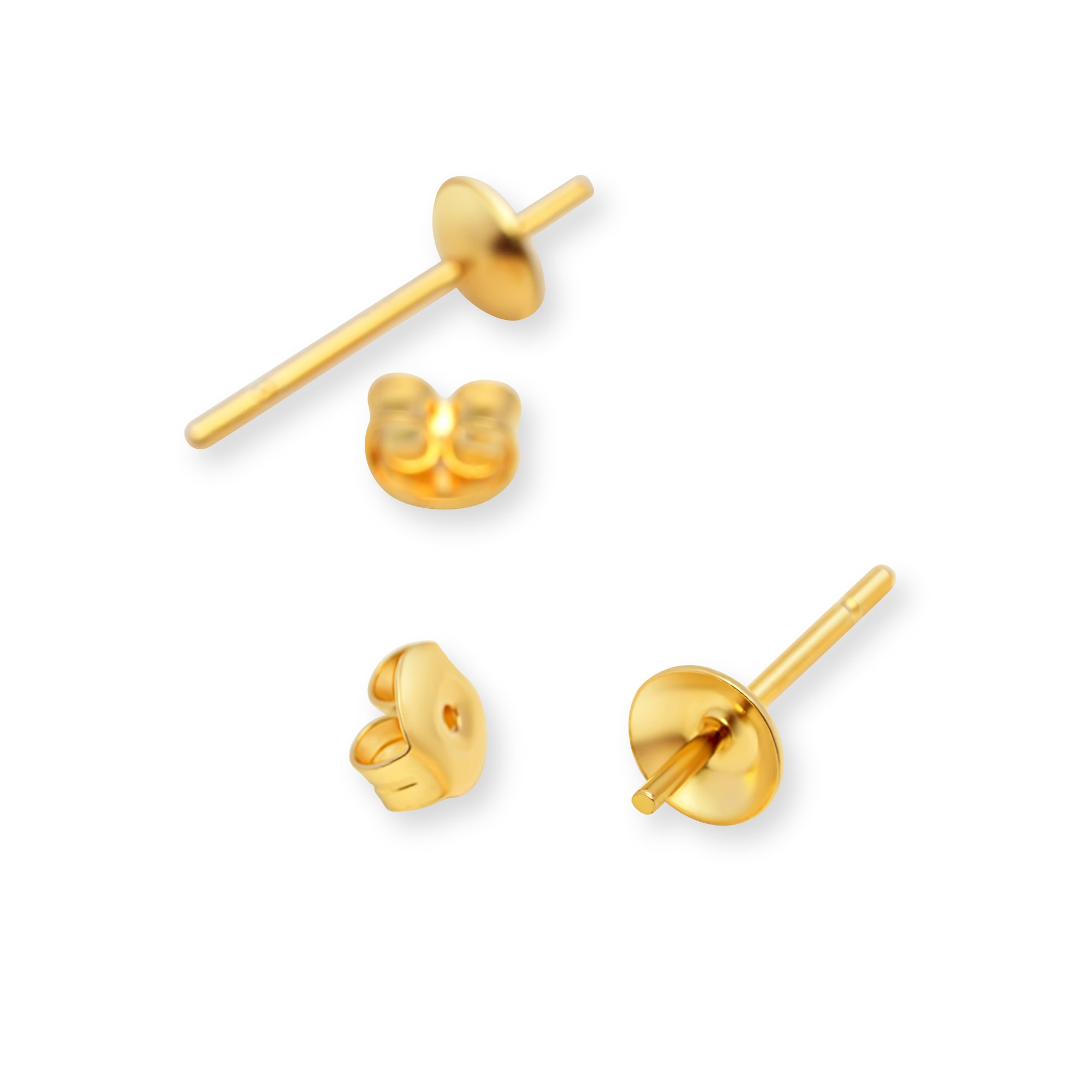 Studs Earring Bails 925 Silver for Pearl SC26