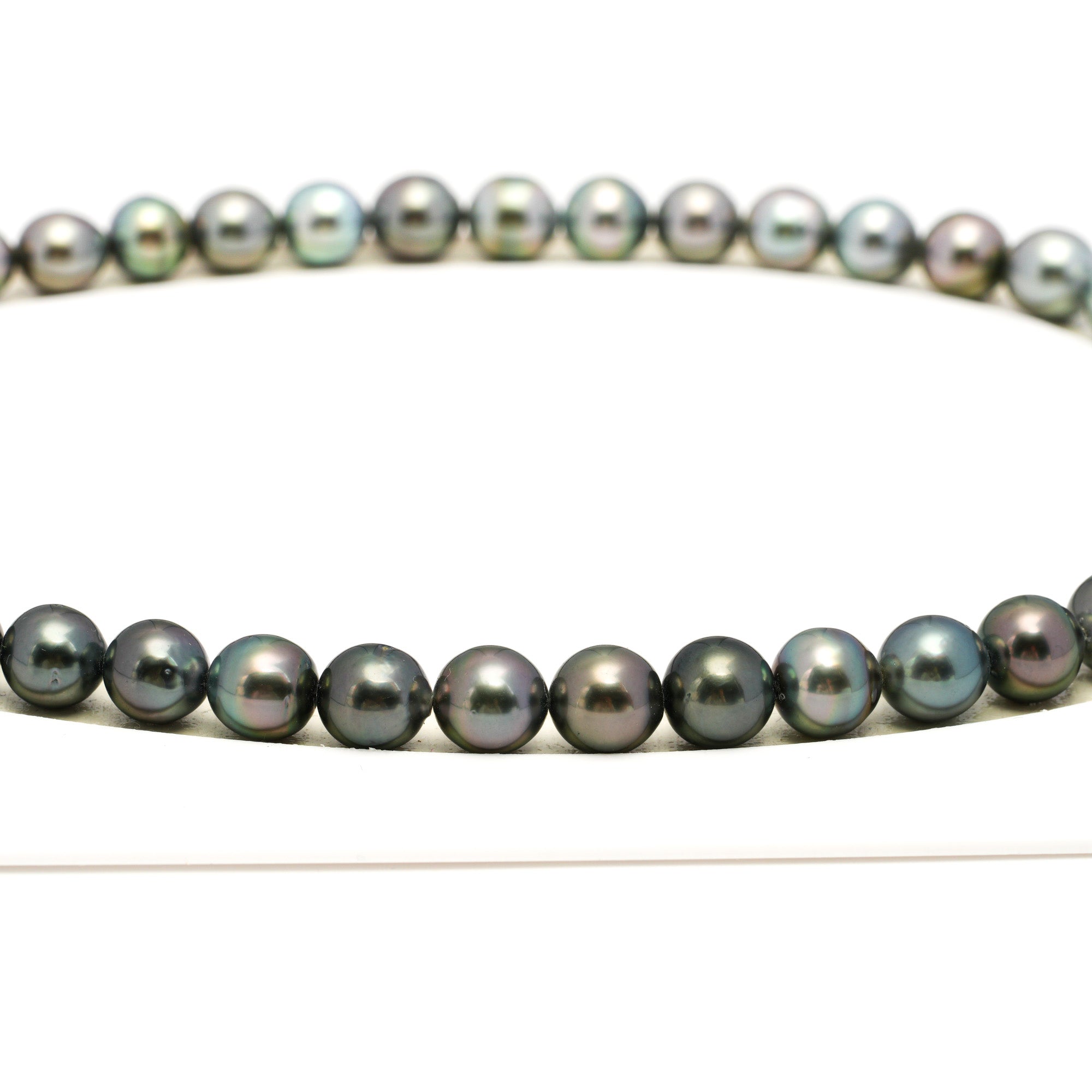 44pcs Multicolor 8-11mm - SR/NR AAA/AA Quality Tahitian Pearl Drilled Necklace NL1701 WF1