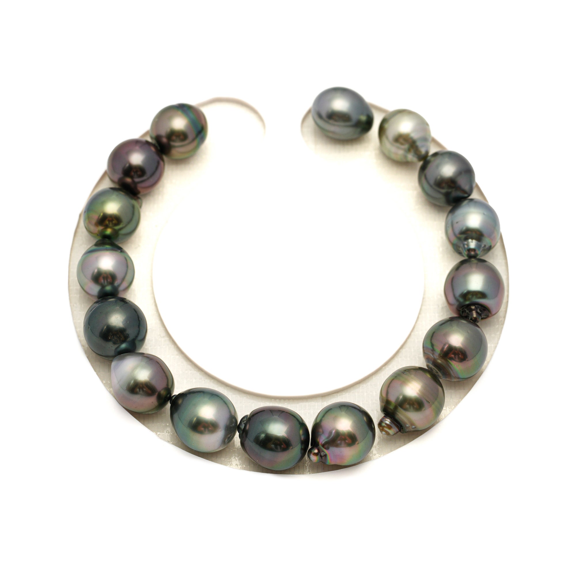 16pcs Multicolor 8-10mm - SB AAA Quality Tahitian Pearl Bracelet BR2381 TH5